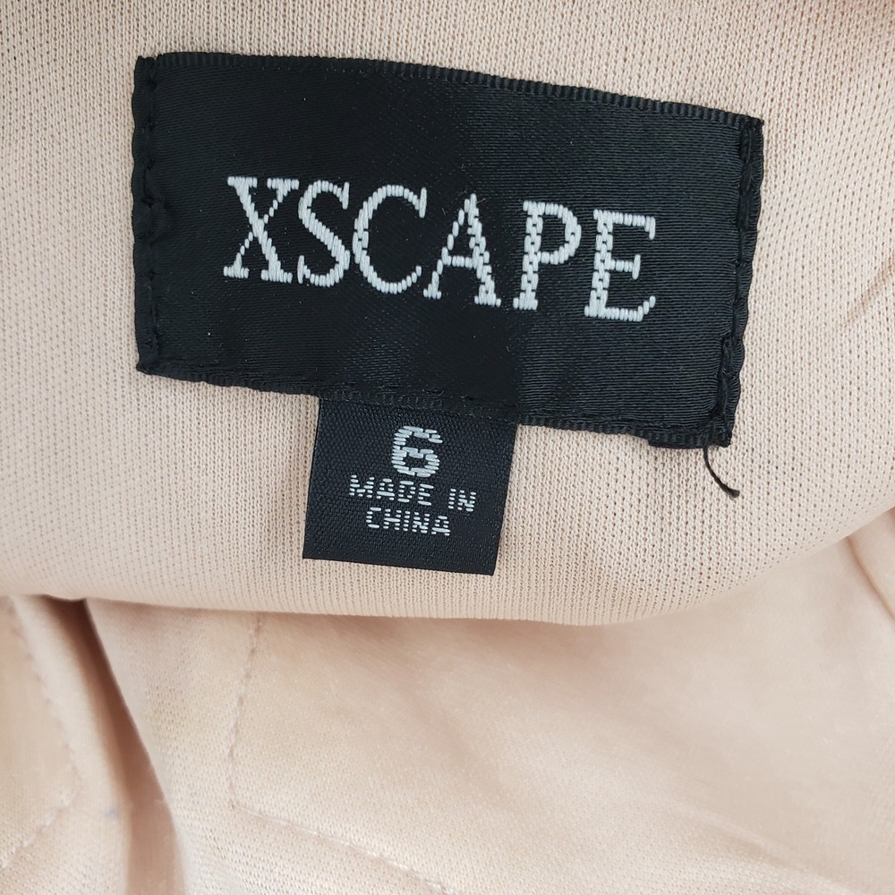 XSCAPE Embroidered Gown Formal Evening Dress Special Occasion Size 6 Blush Pink - Picture 6 of 15